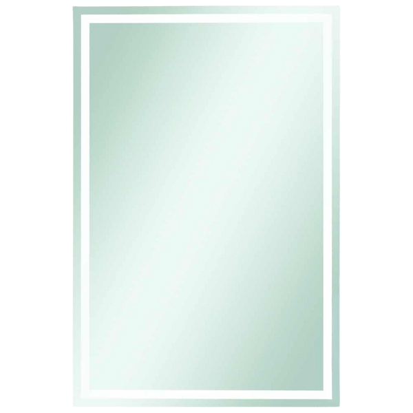 Thermogroup Ablaze Sierra Rectangle Polished Edge Mirror with Sandblasted Border 1500x900mm with Hangers