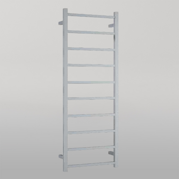 Thermogroup Straight Square Ladder Heated Towel Rail 450mm Polished Stainless Steel
