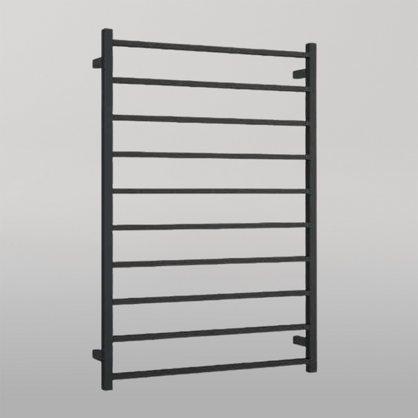 Thermogroup Square Ladder Heated Towel Rail 800mm Matte Black