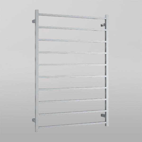 Thermogroup Straight Square Ladder Heated Towel Rail 800mm Polished Stainless Steel SS88M