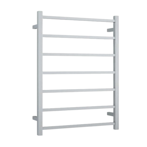 Thermogroup Brushed Straight Square Ladder Heated Towel Rail Brushed Stainless Steel