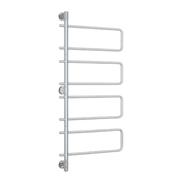 Thermogroup Straight Round Swivel Heated Towel Rail 570mm Polished Stainless Steel