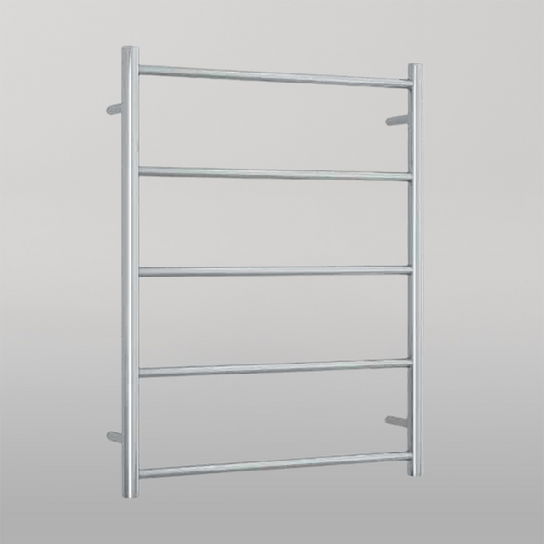 Thermogroup Straight Round Non-Heated Ladder Towel Rail Polished Stainless Steel