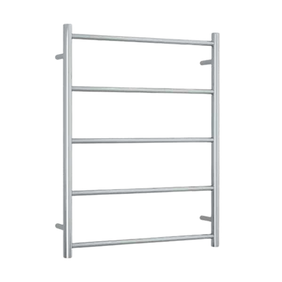Thermogroup Straight Round Non-Heated Ladder Towel Rail Polished Stainless Steel
