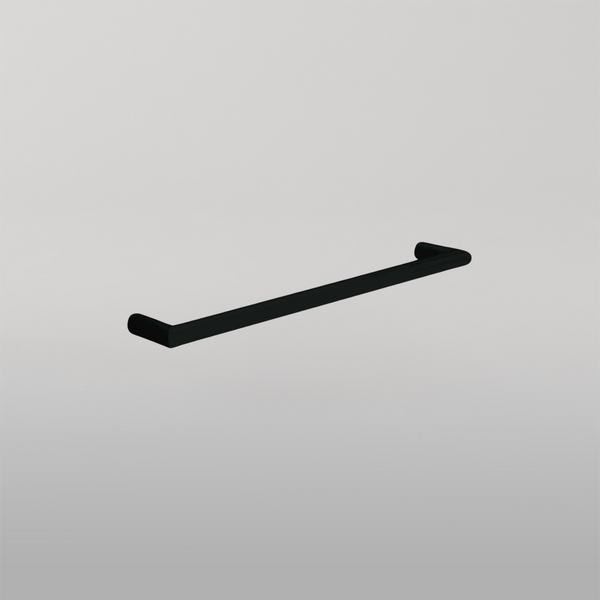 Thermogroup Round Non-Heated Single Bar Towel Rail Matte Black