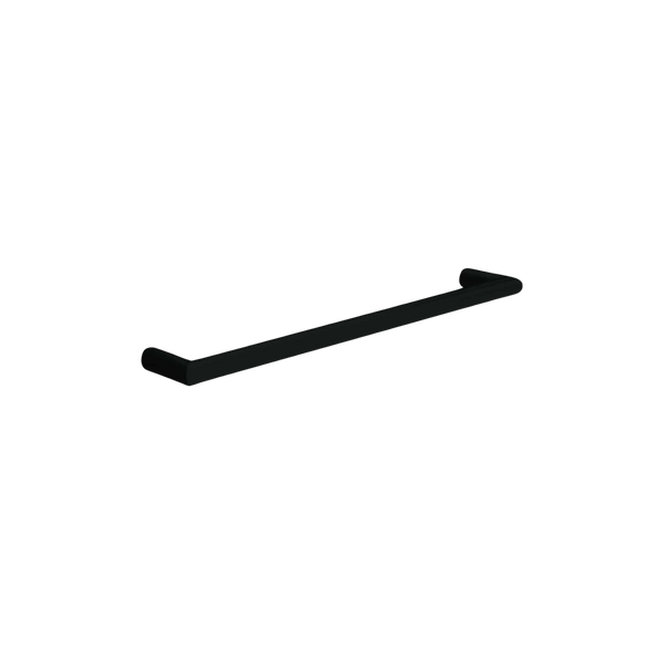 Thermogroup Round Non-Heated Single Bar Towel Rail Matte Black