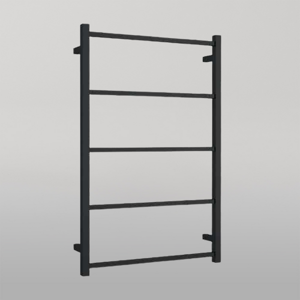 Thermogroup Square Non-Heated Ladder Towel Rail Matte Black