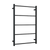 Thermogroup Square Non-Heated Ladder Towel Rail Matte Black