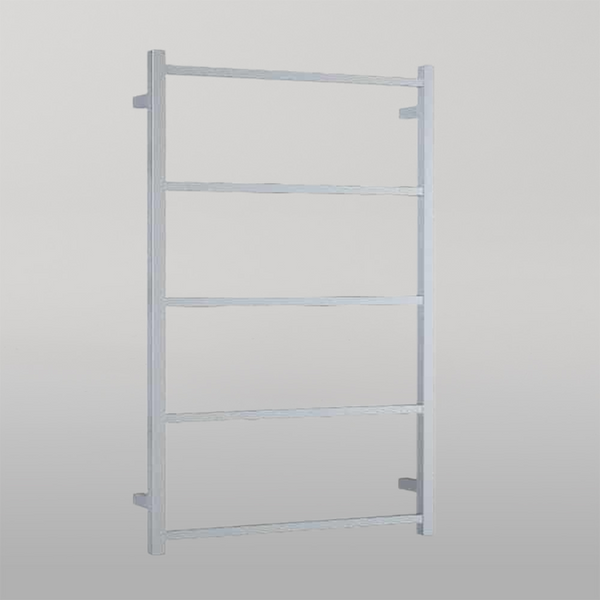Thermogroup Straight Square Non-Heated Ladder Towel Rail Polished Stainless Steel