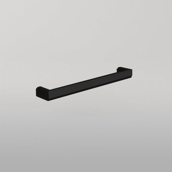 Thermogroup Square Non-Heated Single Towel Rail Matte Black