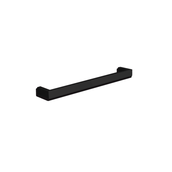 Thermogroup Square Non-Heated Single Towel Rail Matte Black