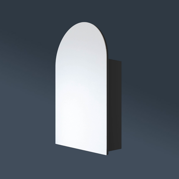 Thermogroup Ablaze Vienna Arch Mirror Cabinet 500x800x150mm Black
