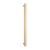Thermogroup Flat Pill 12V Vertical Single Heated Towel Rail Brushed Brass