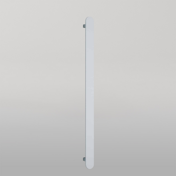 Thermogroup Flat Pill 12Volt Vertical Plated Heated Towel Rail Polished Stainless Steel