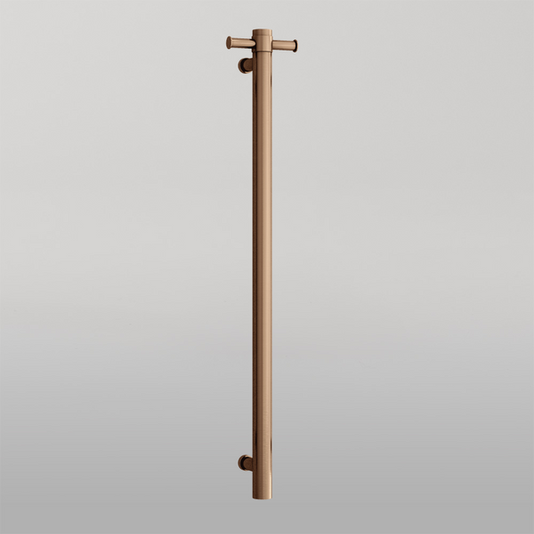 Thermogroup Brushed Bronze Round Vertical Heated Rail Brushed Bronze PVD