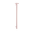 Thermogroup Dusty Pink Straight Round Vertical Single Heated Towel Rail Dusty Pink Pastel