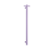 Thermogroup Lilac Satin Straight Round Vertical Single Heated Towel Rail Lilac Satin Pastel