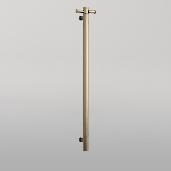 Thermogroup Brushed Brass 240Volt Vertical Single Heated Rail Brushed Brass PVD