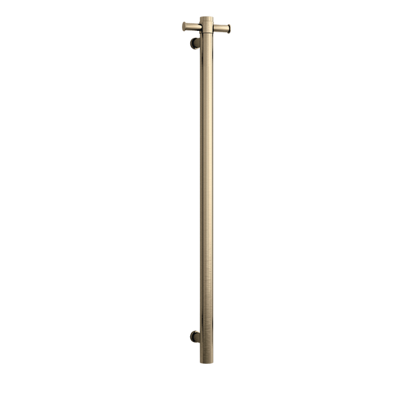Thermogroup Brushed Brass 240Volt Vertical Single Heated Rail Brushed Brass PVD