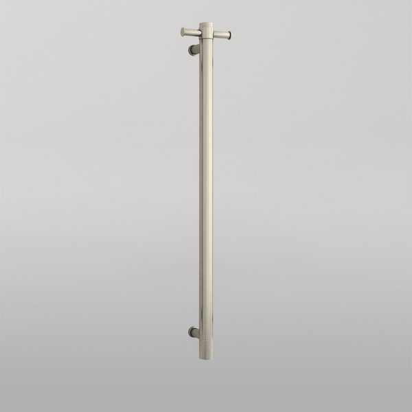 Thermogroup 240Volt Vertical Single Heated Rail Brushed Nickel