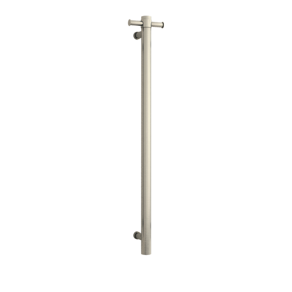 Thermogroup 240Volt Vertical Single Heated Rail Brushed Nickel