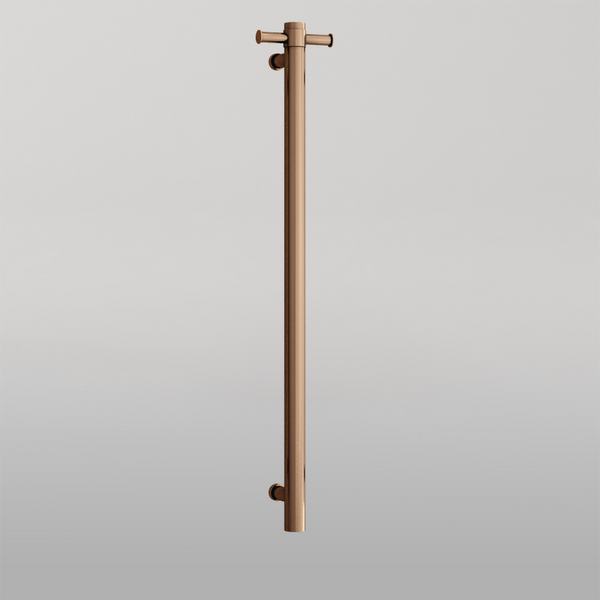 Thermogroup Brushed Bronze 240Volt Vertical Single Heated Rail Brushed Bronze PVD
