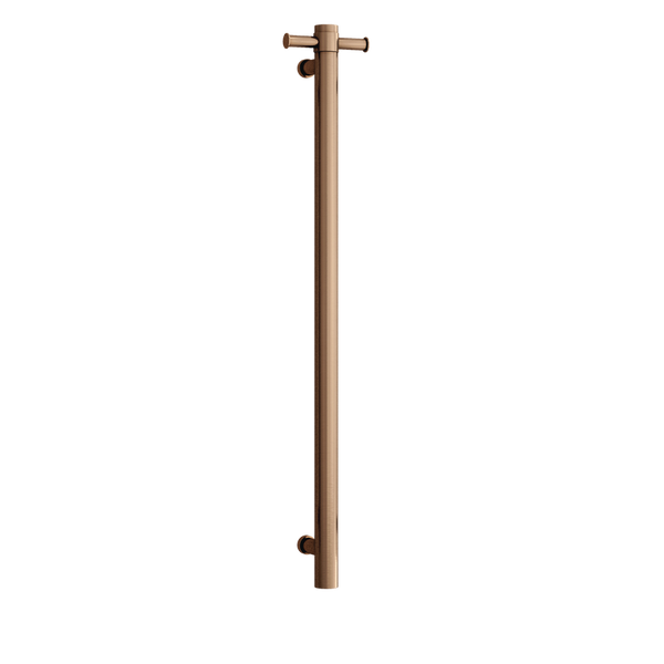 Thermogroup Brushed Bronze 240Volt Vertical Single Heated Rail Brushed Bronze PVD