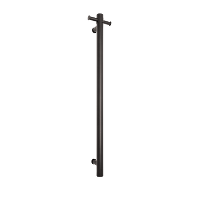 Thermogroup Round 240Volt Vertical Single Heated Rail Matte Black