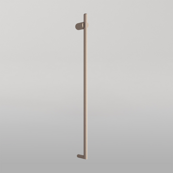 Thermogroup Brushed Nickel Vertical Heated Towel Rail Brushed Nickel PVD