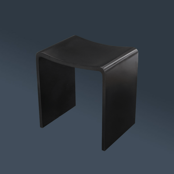 Thermogroup Willow Shower Stool 400x300mm Black