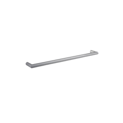 Thermogroup Round Single Bar Heated Towel Rail Brushed Stainless Steel