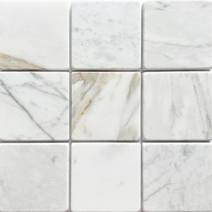 Tiles Fossil Calacatta Gold Tumbled 100 x 100mm