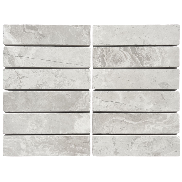 Tiles Fossil Grey Woodstone Tumbled 50 x 200mm