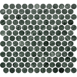 Tiles Callisto Indian Green Penny Round Honed 23 x 23mm