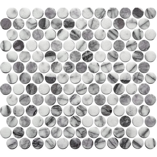 Tiles Callisto New York Stone Penny Round Honed 23 x 23mm