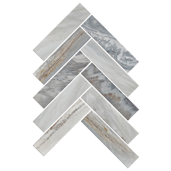 Tiles Callisto Blue Sandstone Herringbone Honed 35 x 150mm