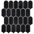 Tiles Callisto Nero Marquina Feather Honed 50 x 103mm