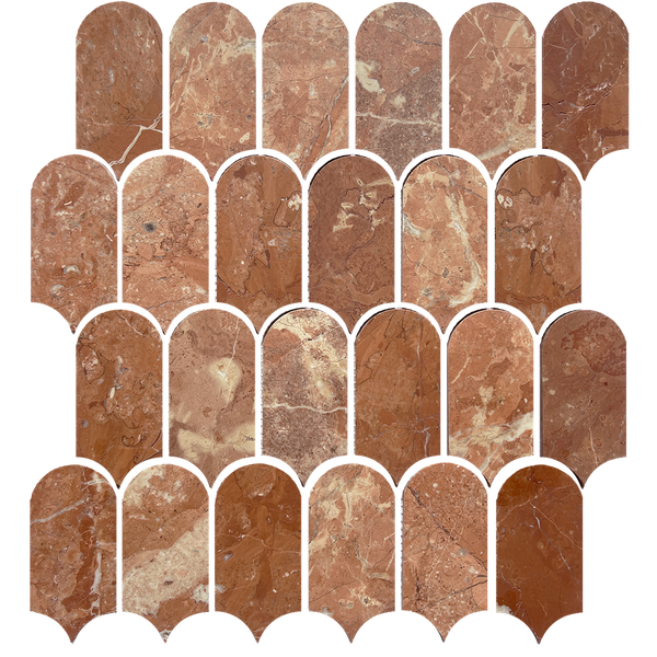 Tiles Callisto Rojo Alicante Feather Honed 50 x 103mm
