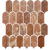 Tiles Callisto Rojo Alicante Feather Honed 50 x 103mm
