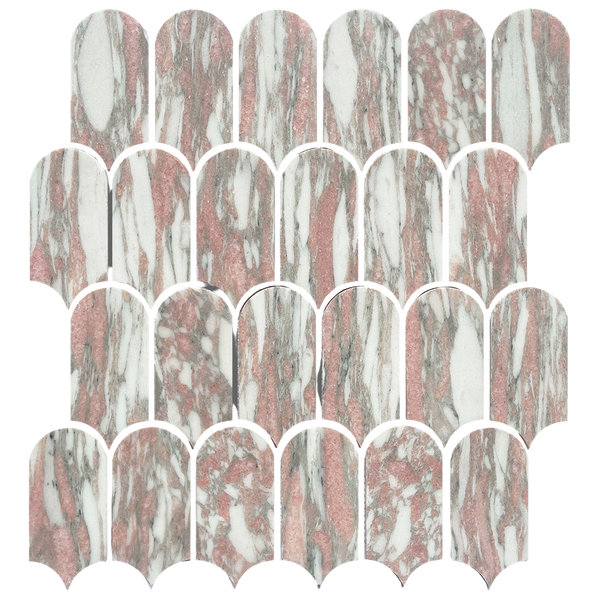 Tiles Callisto Norwegian Pink Feather Honed 50 x 103mm