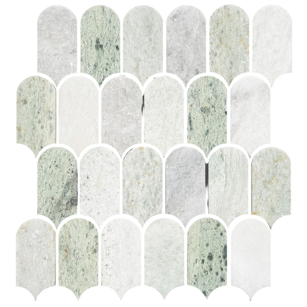 Tiles Callisto Ming Green Feather Honed 50 x 103mm