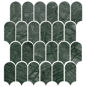 Tiles Callisto Indian Green Feather Honed 50 x 103mm