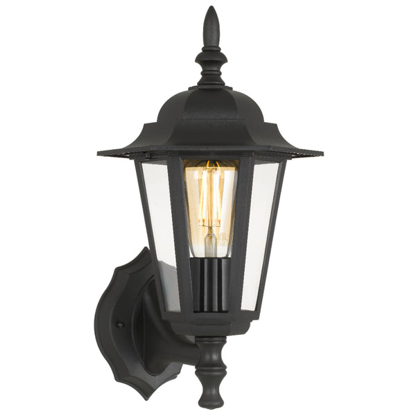 Telbix Upton Exterior Wall Light Black