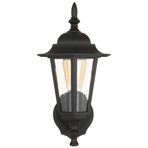 Telbix Upton Exterior Wall Light Black