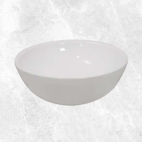 Argent Evoke 400 Round Vessel Basin (No Taphole) Gloss White