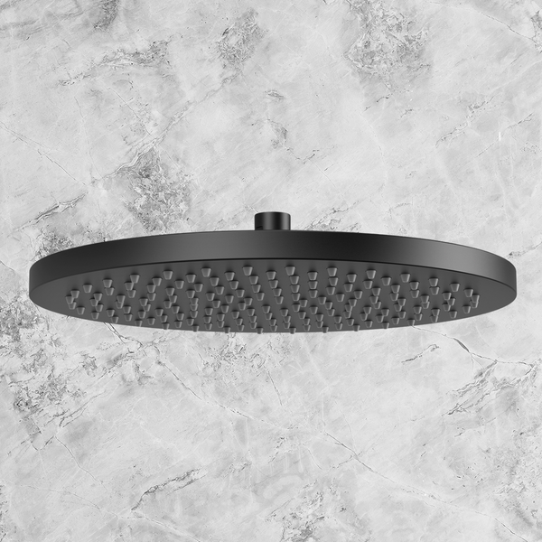 Phoenix Vivid Shower Rose 300mm Matte Black