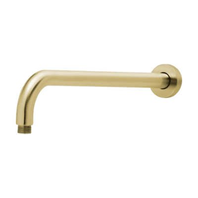 Phoenix Vivid Shower Arm 400mm Round Brushed Gold