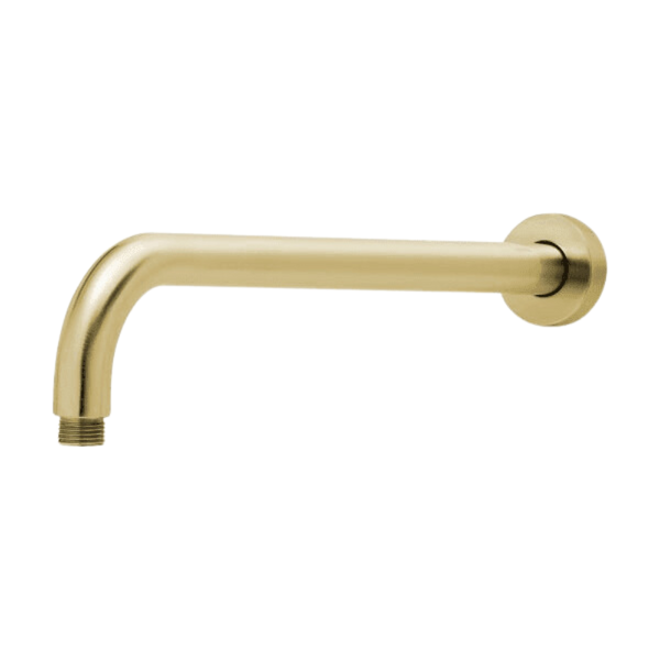Phoenix Vivid Shower Arm 400mm Round Brushed Gold