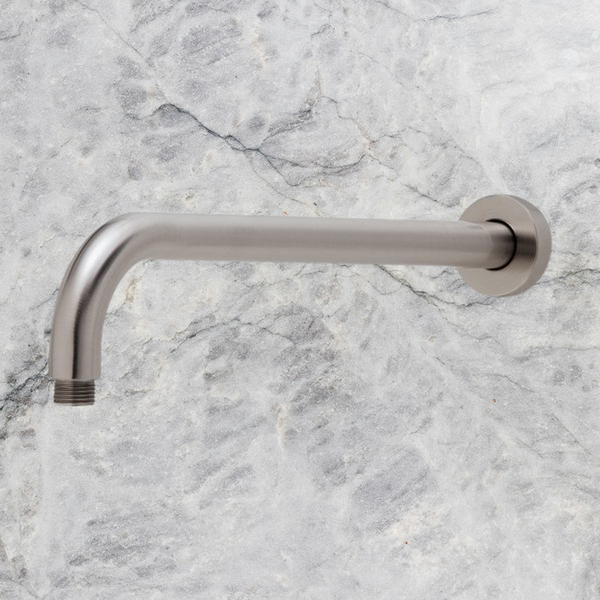 Phoenix Vivid Shower Arm 400mm Round Brushed Nickel