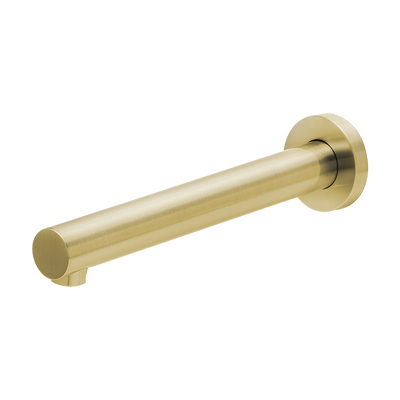 Vivid Wall Bath Outlet 200mm Brushed Gold
